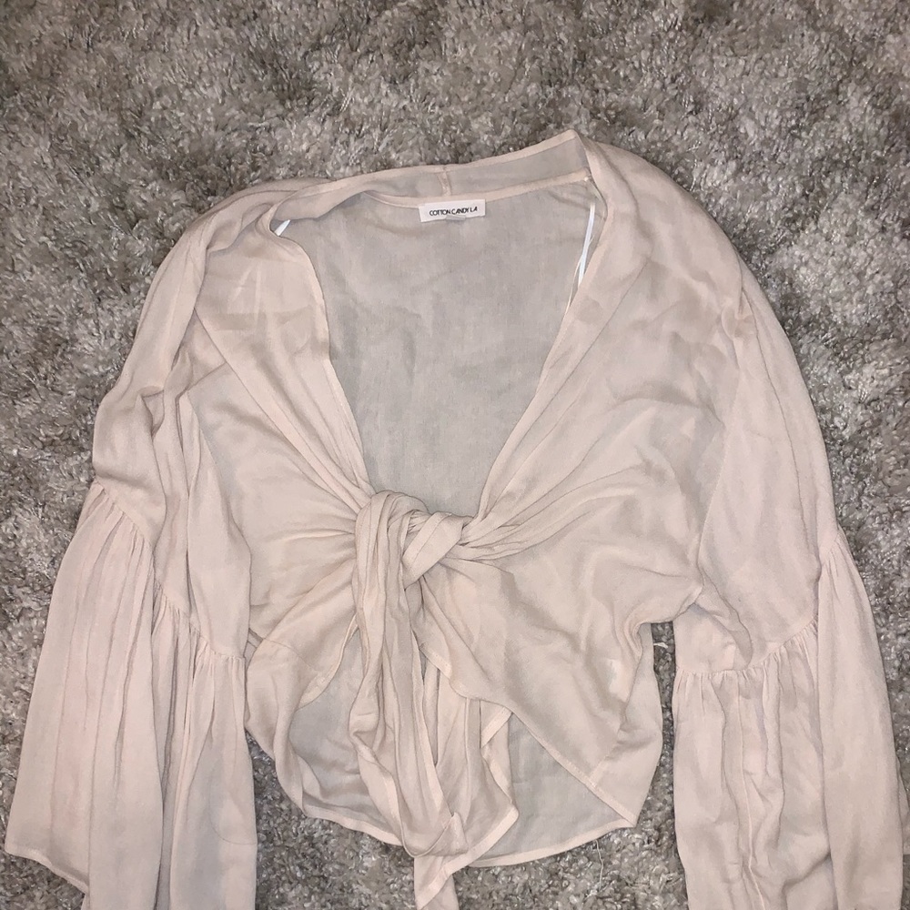 Flowy tie top from boutique